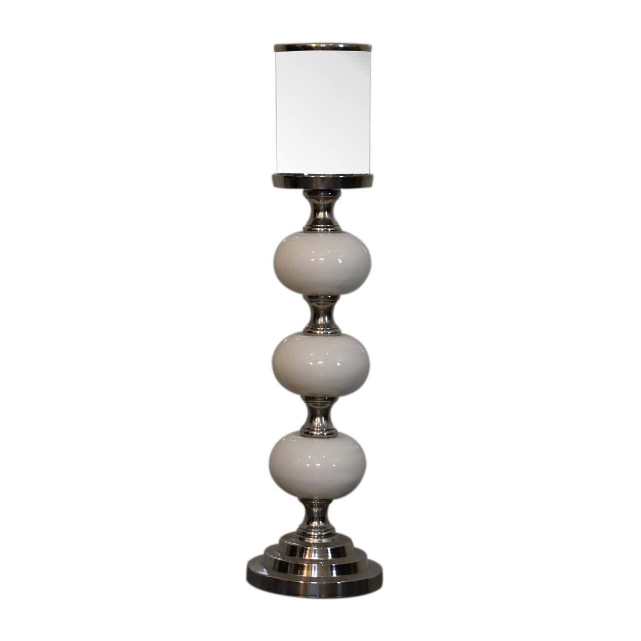 Chrome Bubble Candle Holder