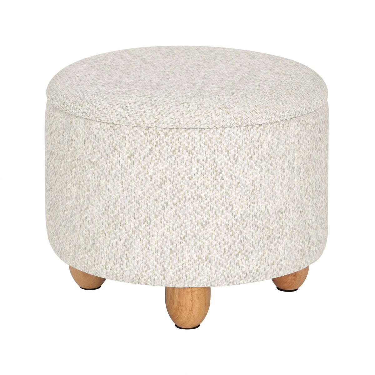 Round Storage Stool Footstool Side Table