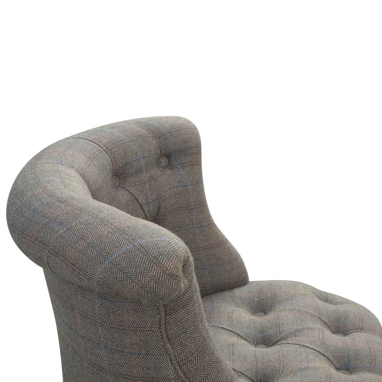 Small Tweed Accent Chair
