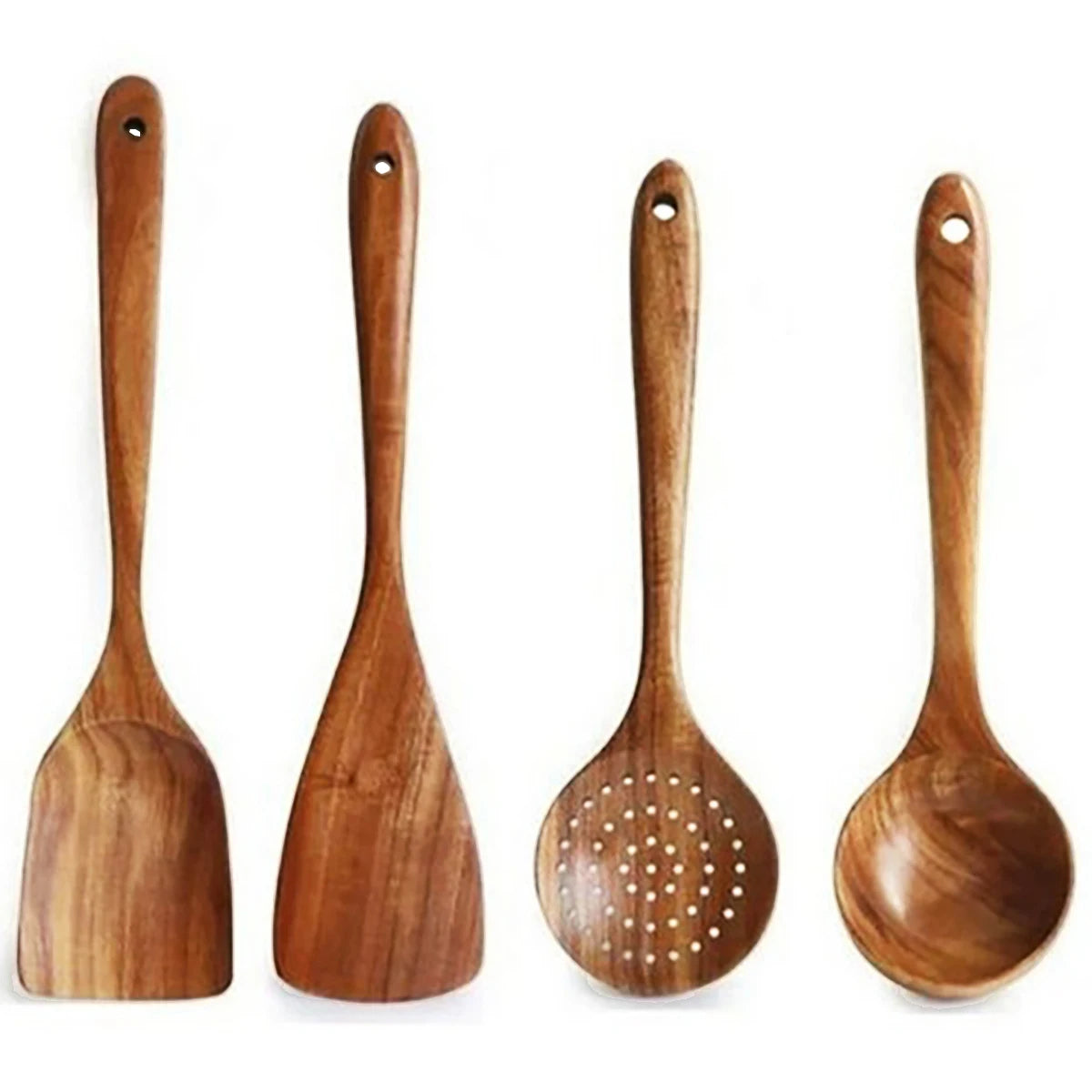 Wooden kitchen utensil set 4pc