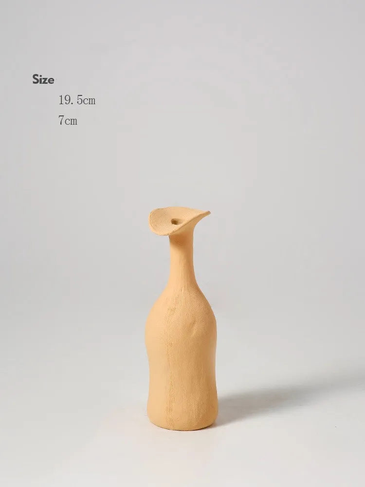 Apricot clay vase Morandi Nordic Vase