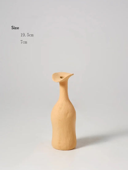 Apricot clay vase Morandi Nordic Vase