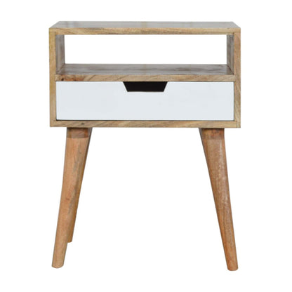 White Drawer Bedside Table (Pre-order)