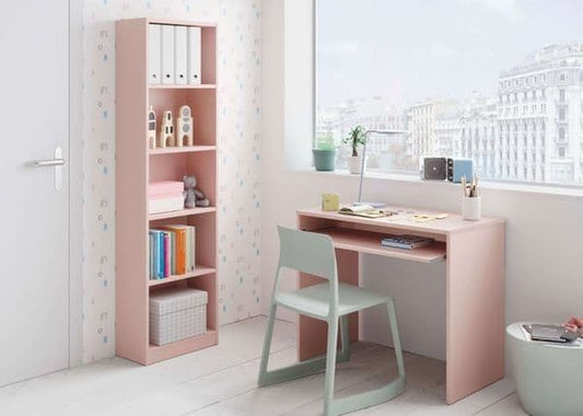 Cotton Candy Pink Small Computer Desk
