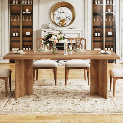 Farmena Walnut theme farmhouse Dining Table 