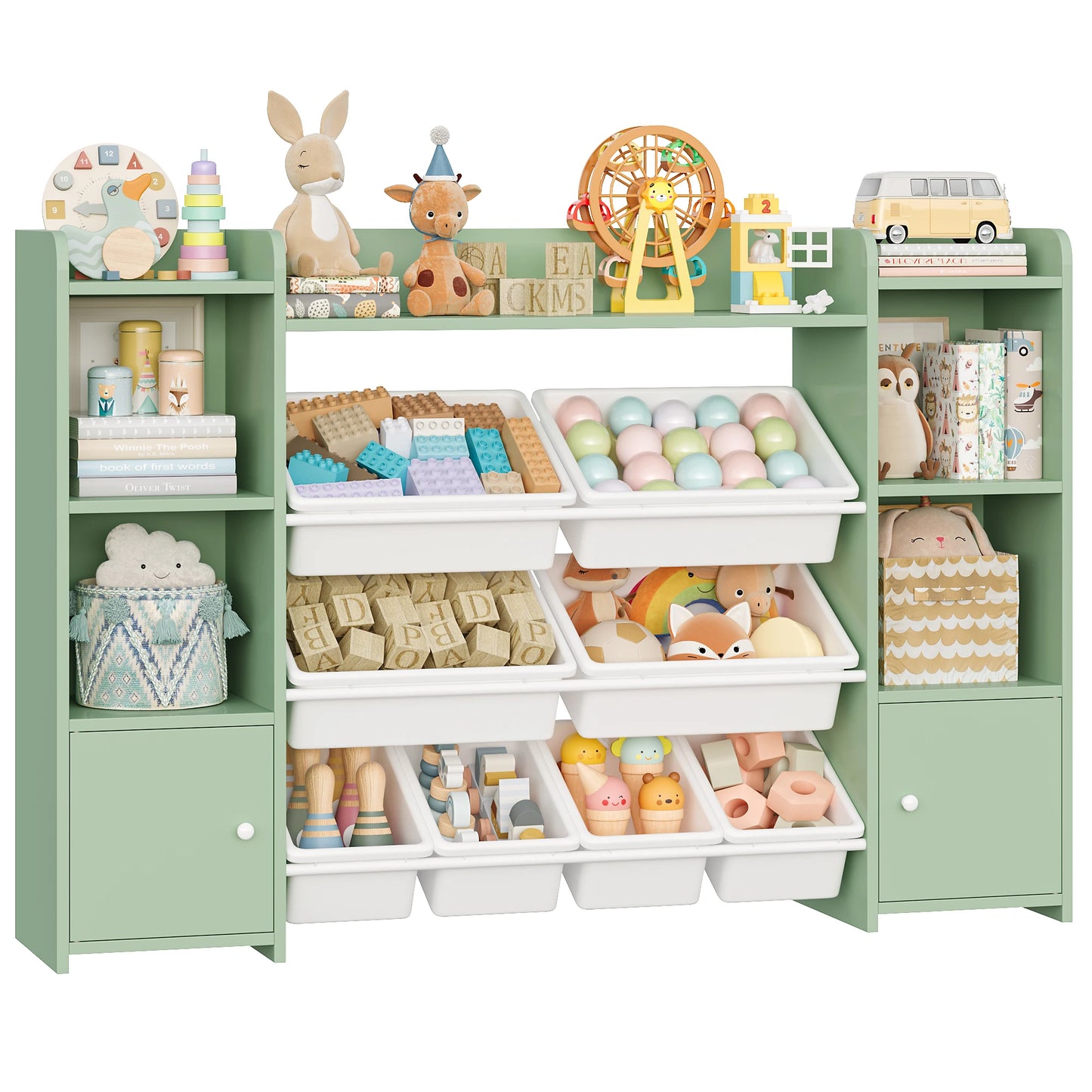 Getone Toy Storage Unit Children's Bookcase Toy Organiser