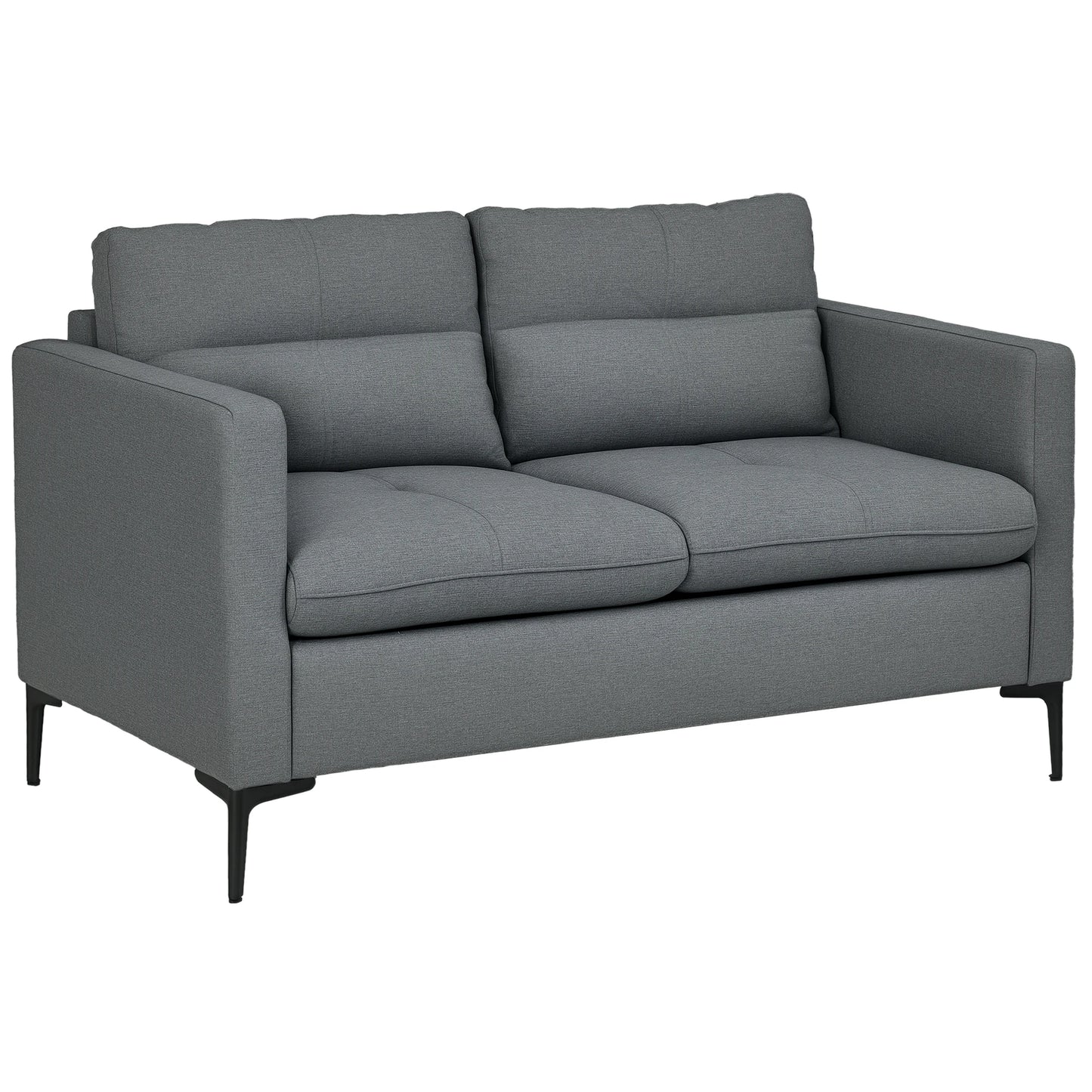 HomCom Grey 2 seat cuddle sofa
