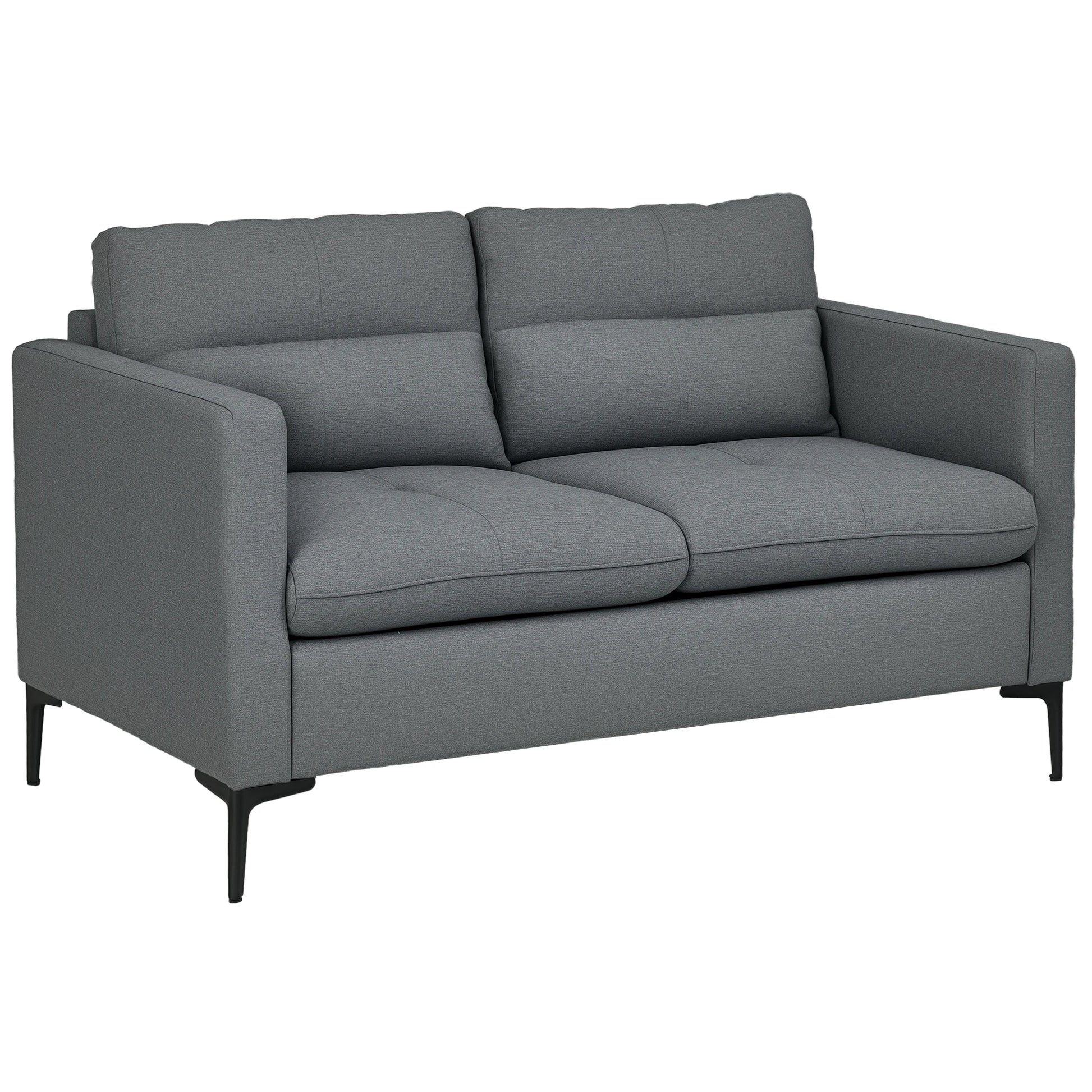 HomCom Grey 2 seat cuddle sofa