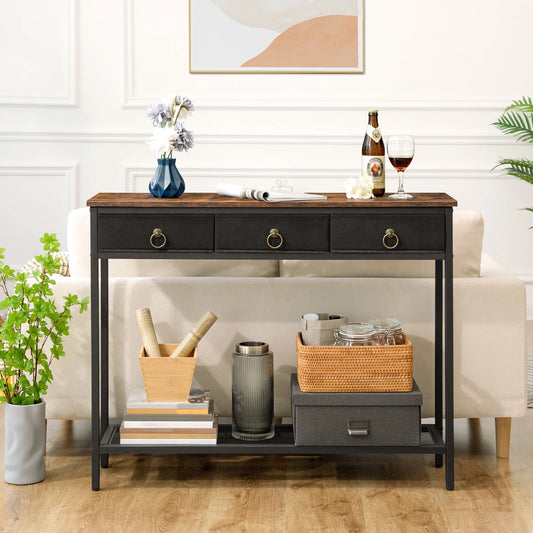 Hoobro Narrow Entryway Console Table With 2 Drawers