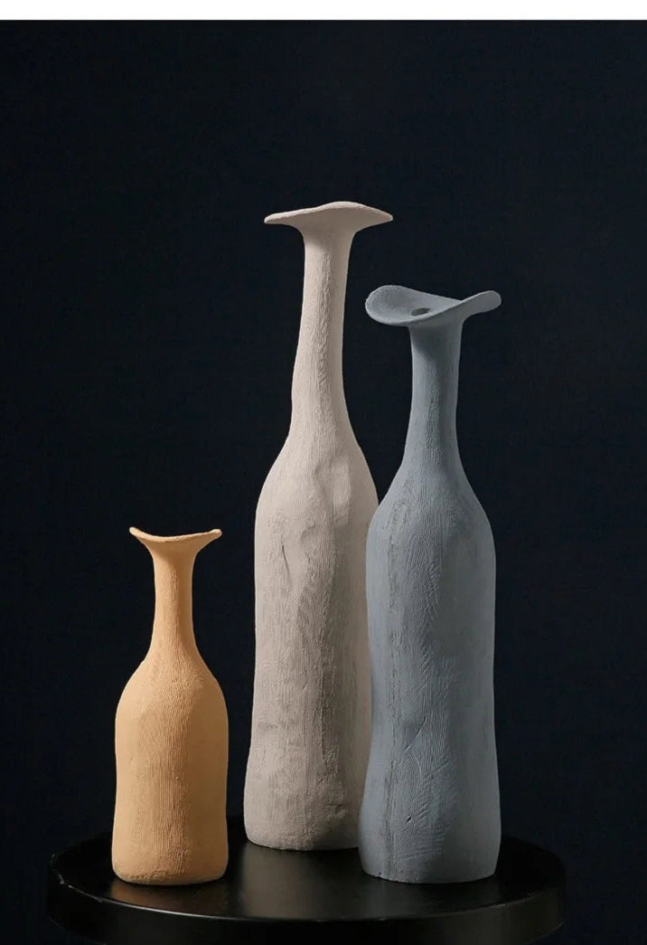 Morandi Mix Size Vases Artistic Style