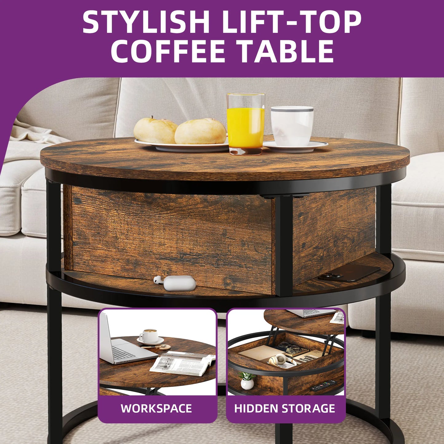 Multifunctional multipurpose coffee table