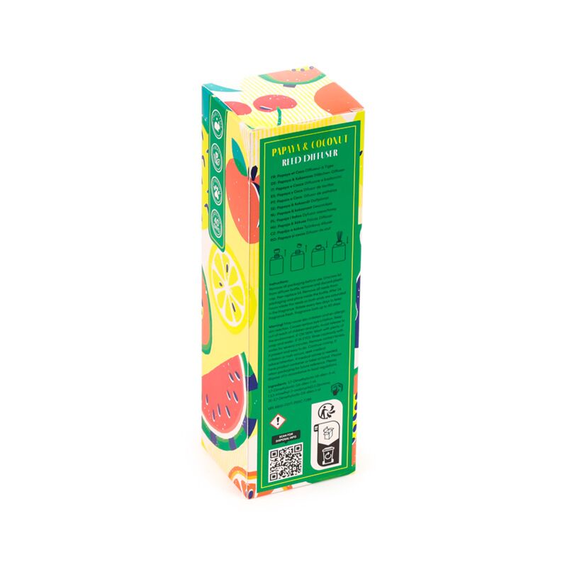 Back of the reed diffuser box