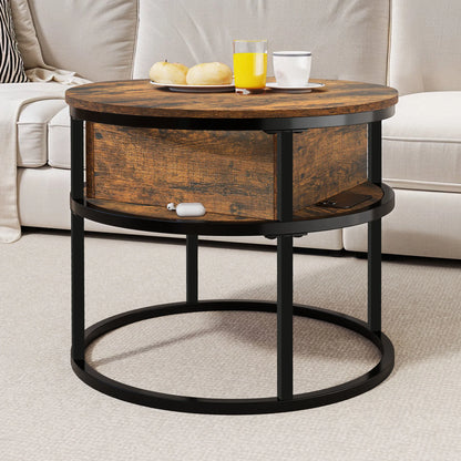 Round Wooden Coffee Table