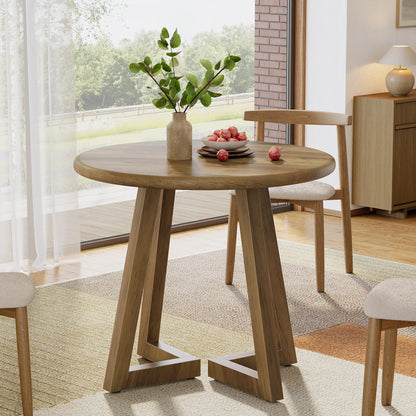 Tribesigns Small Round Dining Table for 2-4 People