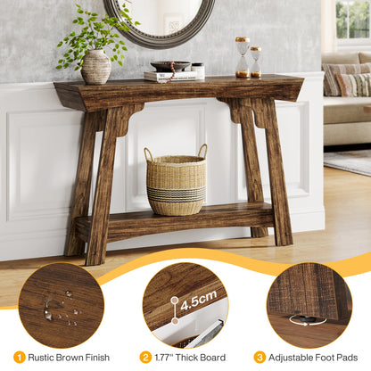 Tribesigns 2-Tier Entryway Table with Storage Shelf