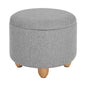 Round Storage Stool Footstool Side Table