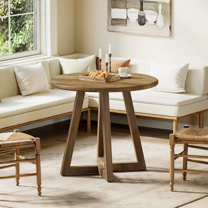 Tribesigns Small Round Dining Table for 2-4 People
