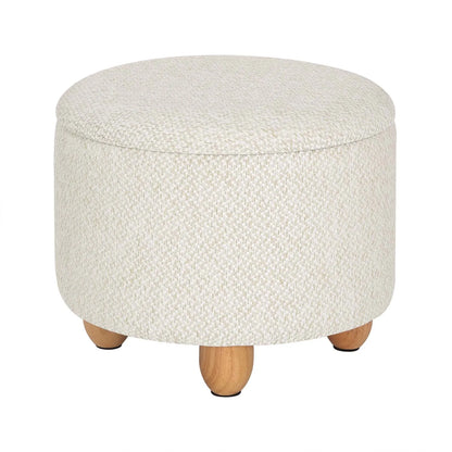 Round Storage Stool Footstool Side Table