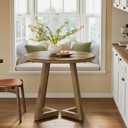 Tribesigns Small Round Dining Table for 2-4 People