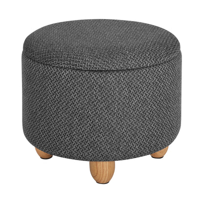 Round Storage Stool Footstool Side Table