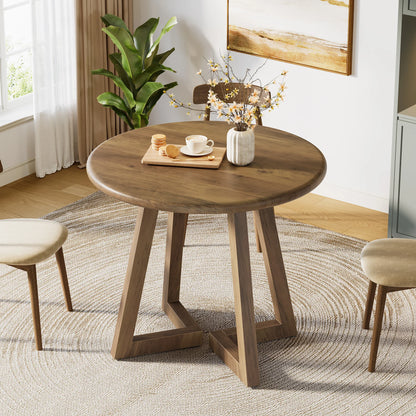 Tribesigns Small Round Dining Table for 2-4 People