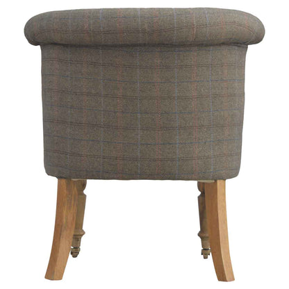 Small Tweed Accent Chair
