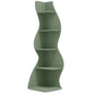 Tribesigns Corner Shelf Modern 5-Tier Wall Corner Bookshelf Green
