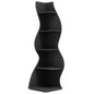 Tribesigns Corner Shelf Modern 5-Tier Wall Corner Bookshelf black