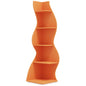 Tribesigns Corner Shelf Modern 5-Tier Wall Corner Bookshelf orange