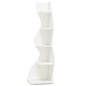 Tribesigns Corner Shelf Modern 5-Tier Wall Corner Bookshelf white