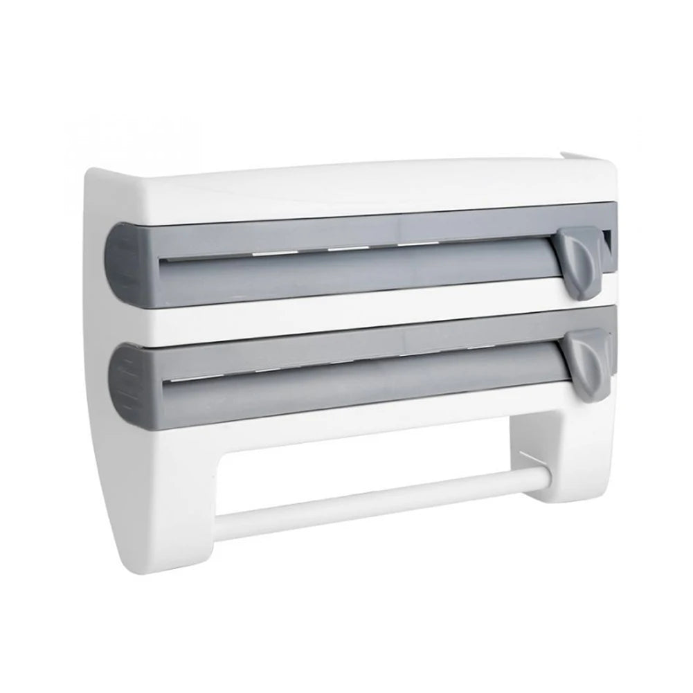 grey dispenser cling film aluminum foil kitchen paper