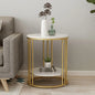 Wisfor gold side table living room bedroom