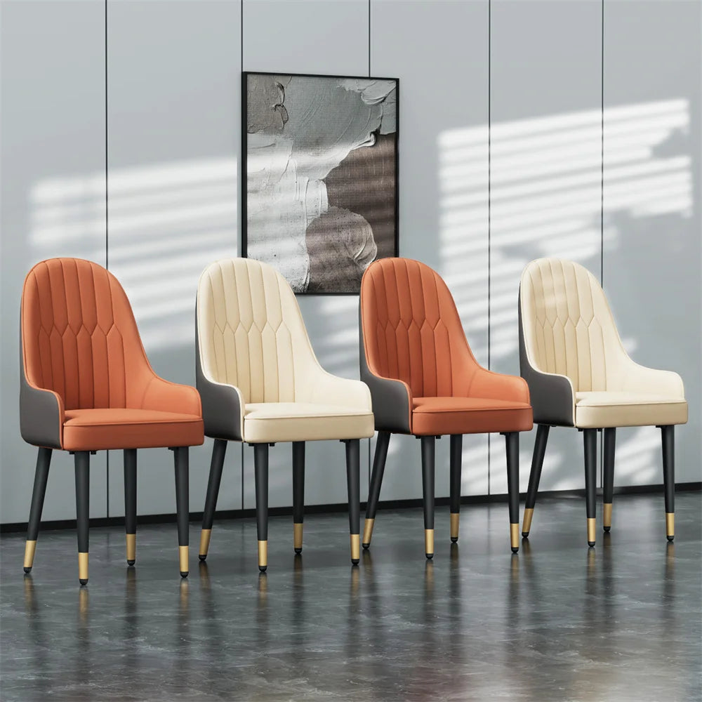 set of 4 modern dining chairs