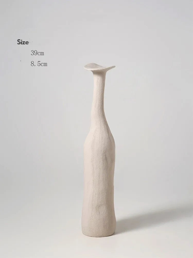 white clay vase Morandi Nordic Vase